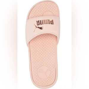 PUMA womens Cool Cat Slide Sandal in Cloud Pink-Rose Gold. Excellent condition.